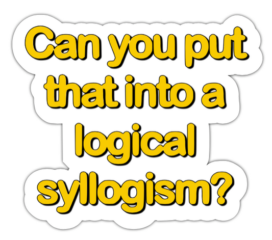 Syllogism Sticker